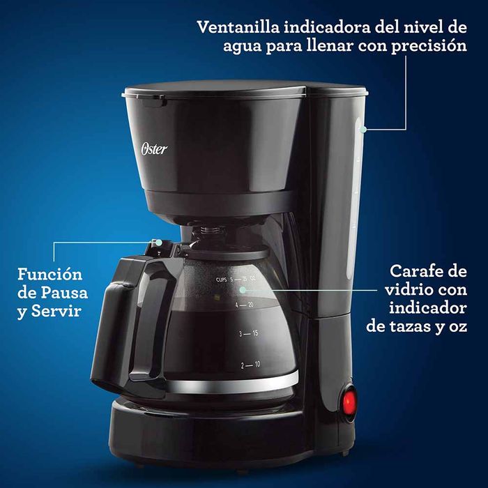 Cafetera Oster 4 Tazas Negra Dr5B