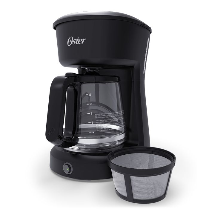 Cafetera Oster® de 12 tazas con filtro permanente BVSTDCS12B - osterpe