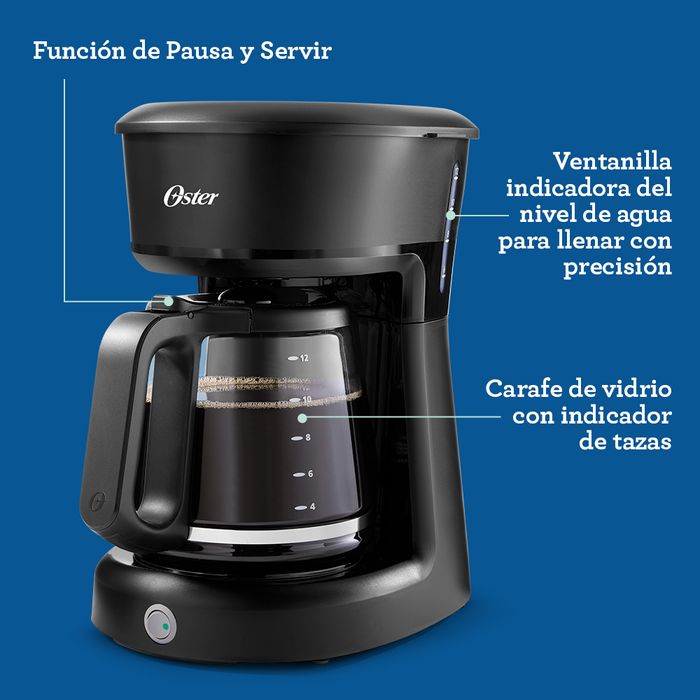 Cafetera Oster de 4 tazas Rojo – BVSTDCDR5R 053 – Level Tecnology
