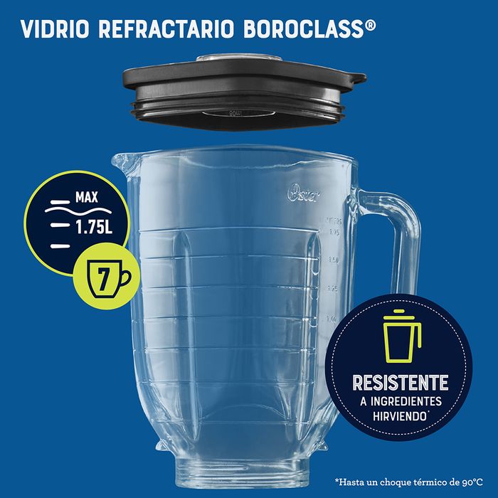 Licuadora Oster® con vaso de vidrio y control de perilla BLSTKAGBRD