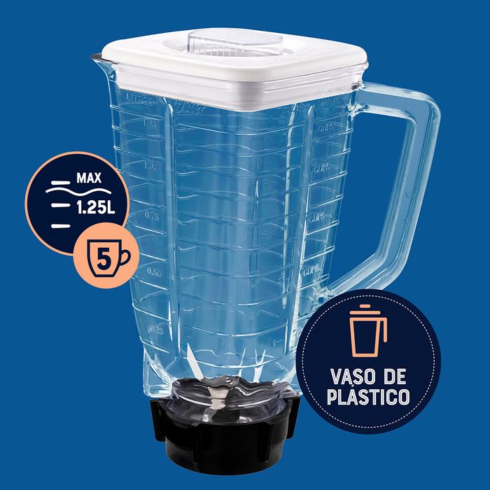 Licuadora Oster® 2 velocidades más pulso y vaso de vidrio